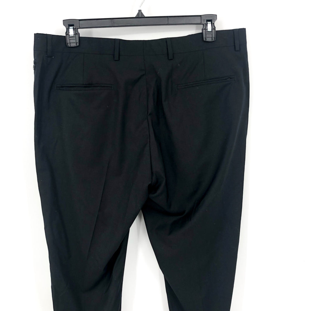 NORDSTROM Men's Tech-Smart Dress Pants Size 38R Black Trim Fit Trouser NWOT