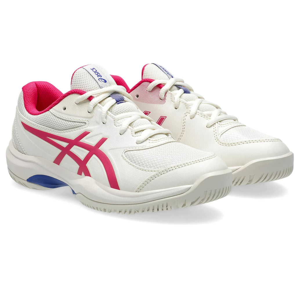 ASICS Kids Gel-Game Grade School Athletic Shoes US 4 White Pink Tennis Court NIB