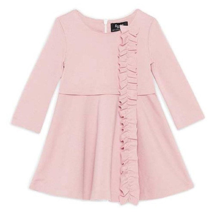 BARDOT JUNIOR Girl's Dasha Ruffle Dress Size 6 Pink Peachskin Long Sleeve NWT