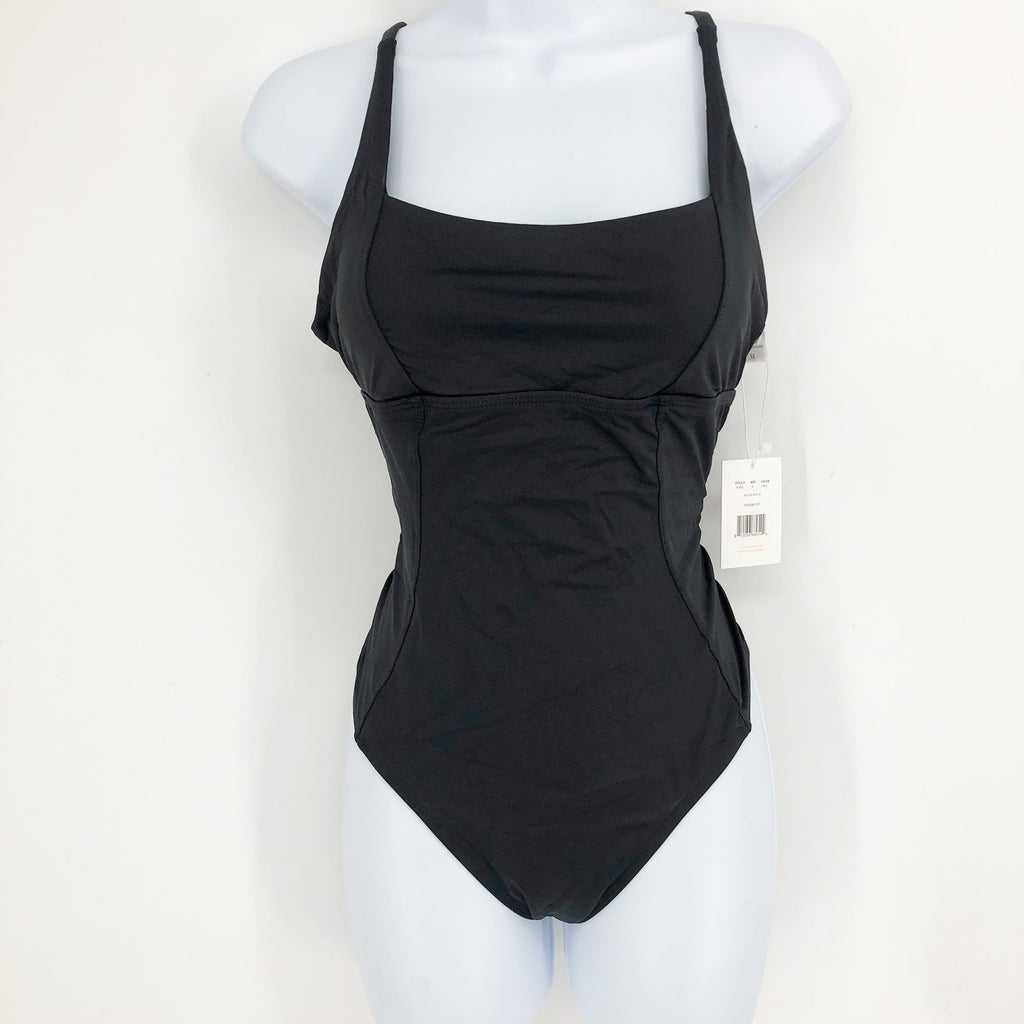 ANDIE SWIM Women's The Havana One Piece Swimsuit Medium Black Square Neck