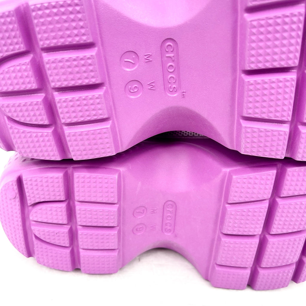 Crocs Platform Chunky Stomp Clogs Womens 9 Mens 7 Bubble Pink NWT