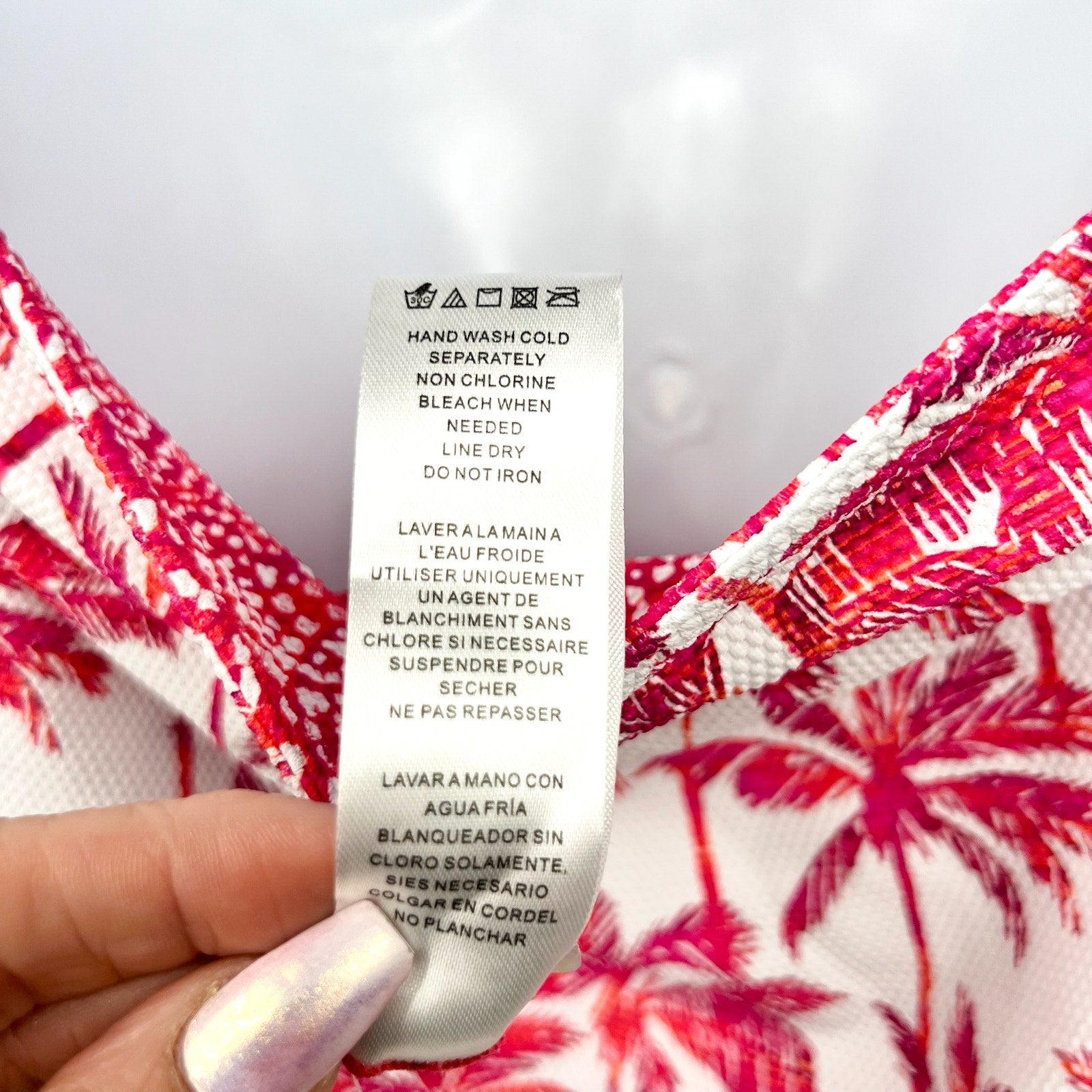 TOMMY BAHAMA Island Cays Halter Tankini XL Pink Maui Pointelle Reversible NWT