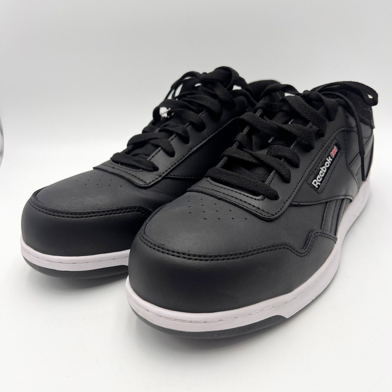 Reebok Mens Club Memt Work Sneakers Size 9.5 Wide Black SR Composite Toe NWOB