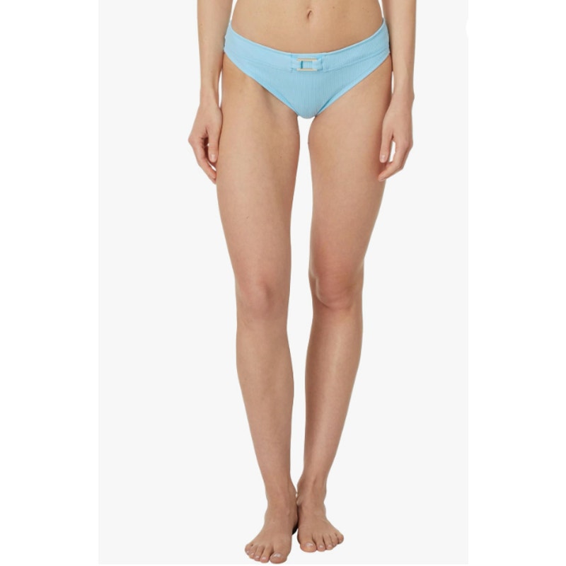 LILLY PULITZER Womens Orea Bikini Bottoms Size 6 Hydra Blue Gold Hardware NWT