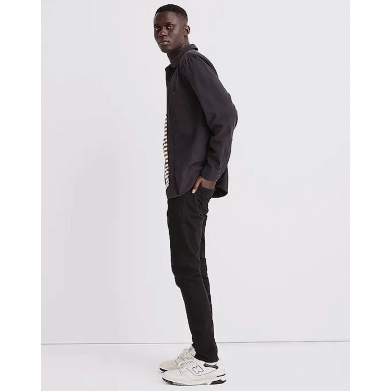 MADEWELL Men's Slim Jeans 34x30 Black Bainhart Wash ND479 COOLMAX® Denim NWT