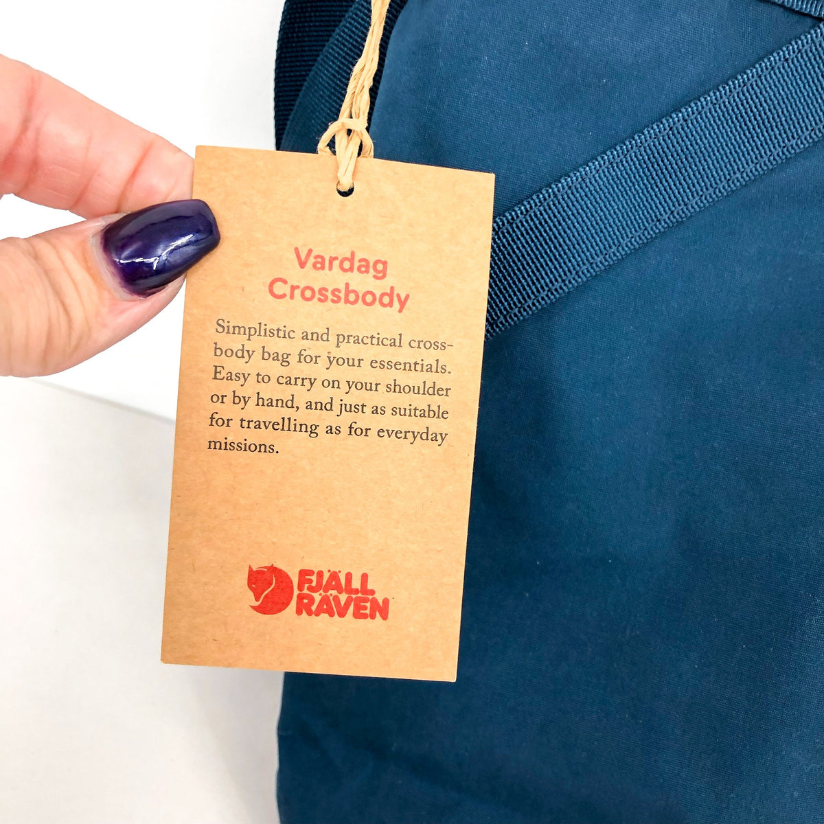 FJALLRAVEN Vardag Crossbody Bag Blue Storm Durable G-1000 HeavyDuty Eco NWT