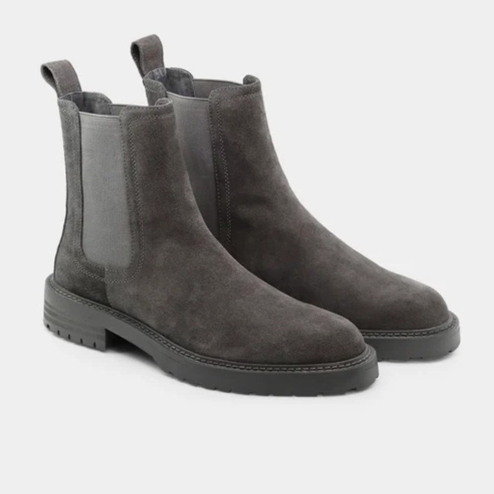 Saint Morta Men's Chunky Chelsea Boot US 9 EU 43 Dark Grey Suede NIB