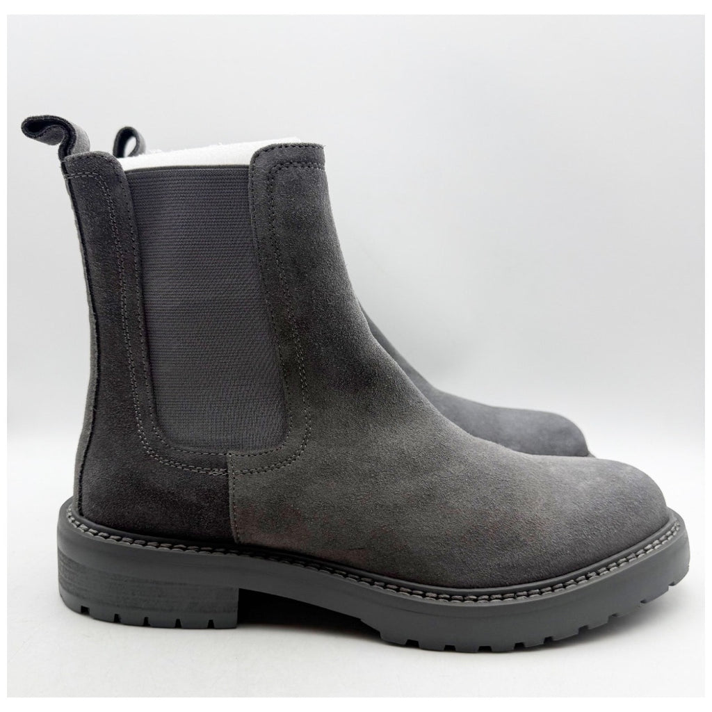 Saint Morta Men's Chunky Chelsea Boot US 9 EU 43 Dark Grey Suede NIB