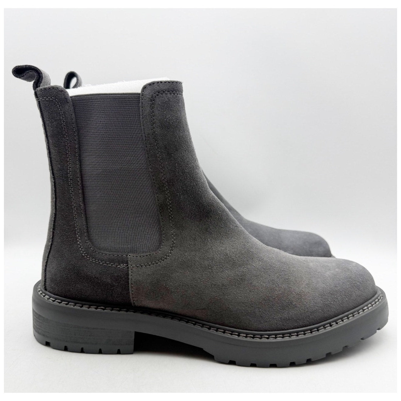 Saint Morta Men's Chunky Chelsea Boot US 9 EU 43 Dark Grey Suede NIB