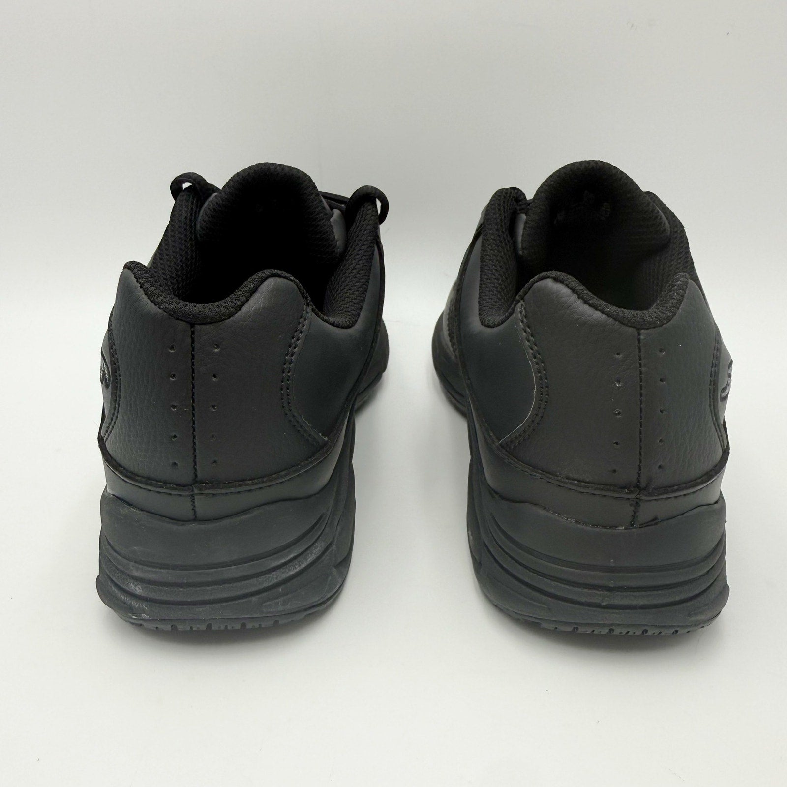 Dr. Scholls Womens Kimberly Work Sneakers Size 6.5 Wide Black Leather SR NIB