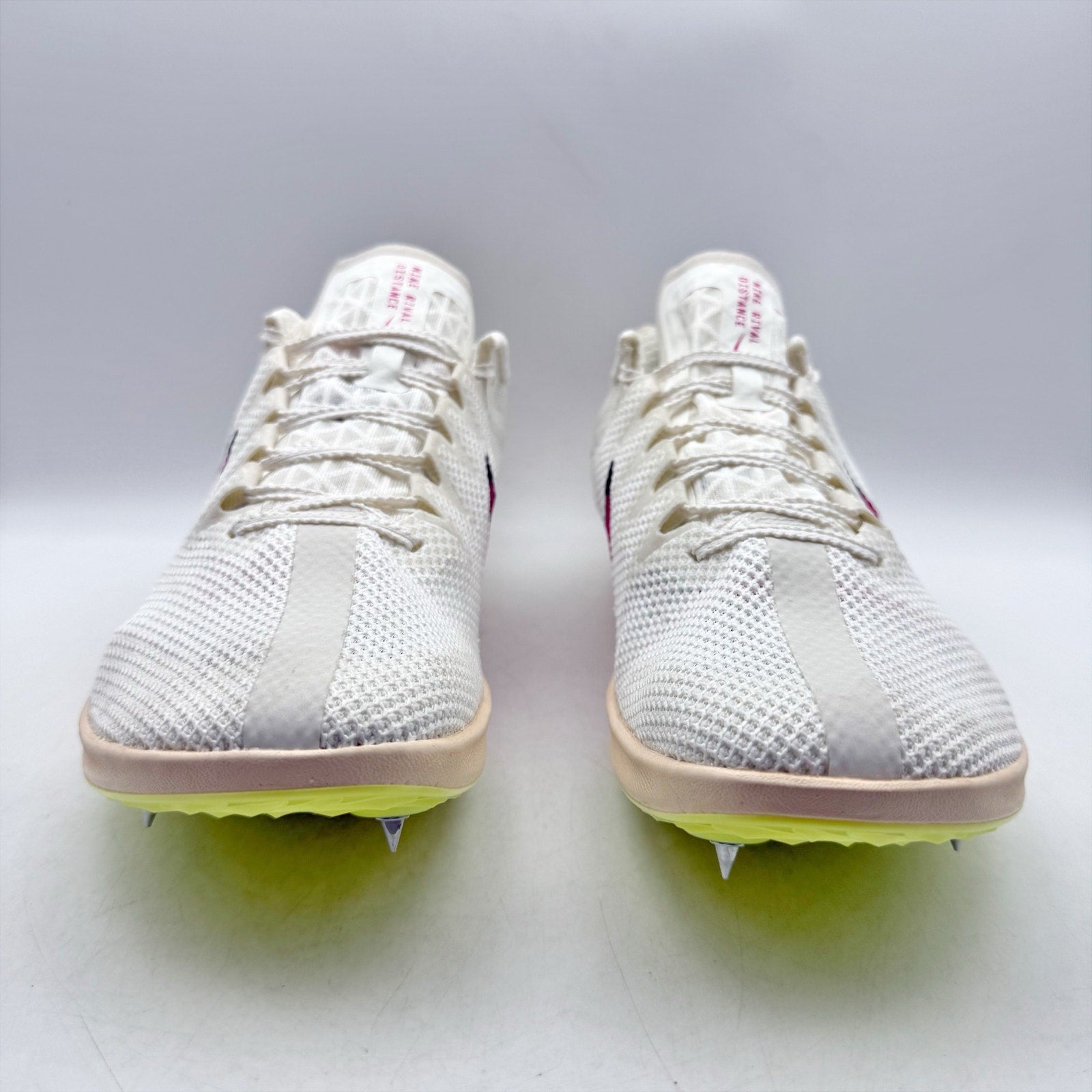 Nike Mens Zoom Rival Distance Track and Field Shoes US 12 White Pink DC8725 NWOB