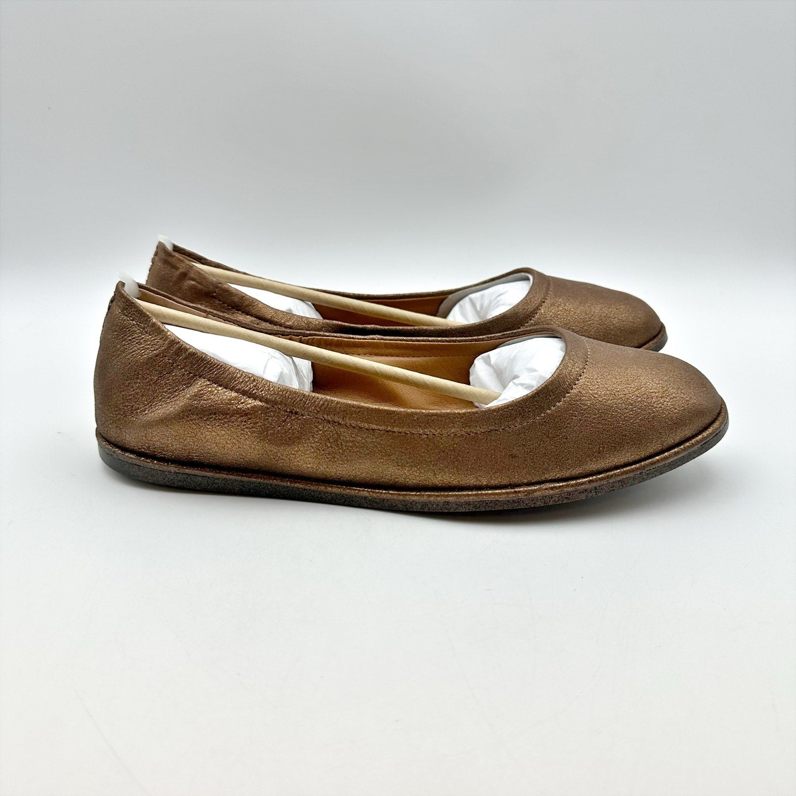 Lucky Brand Womens Wimmie Ballet Flats Size 8.5 M Bronze Brown NIB