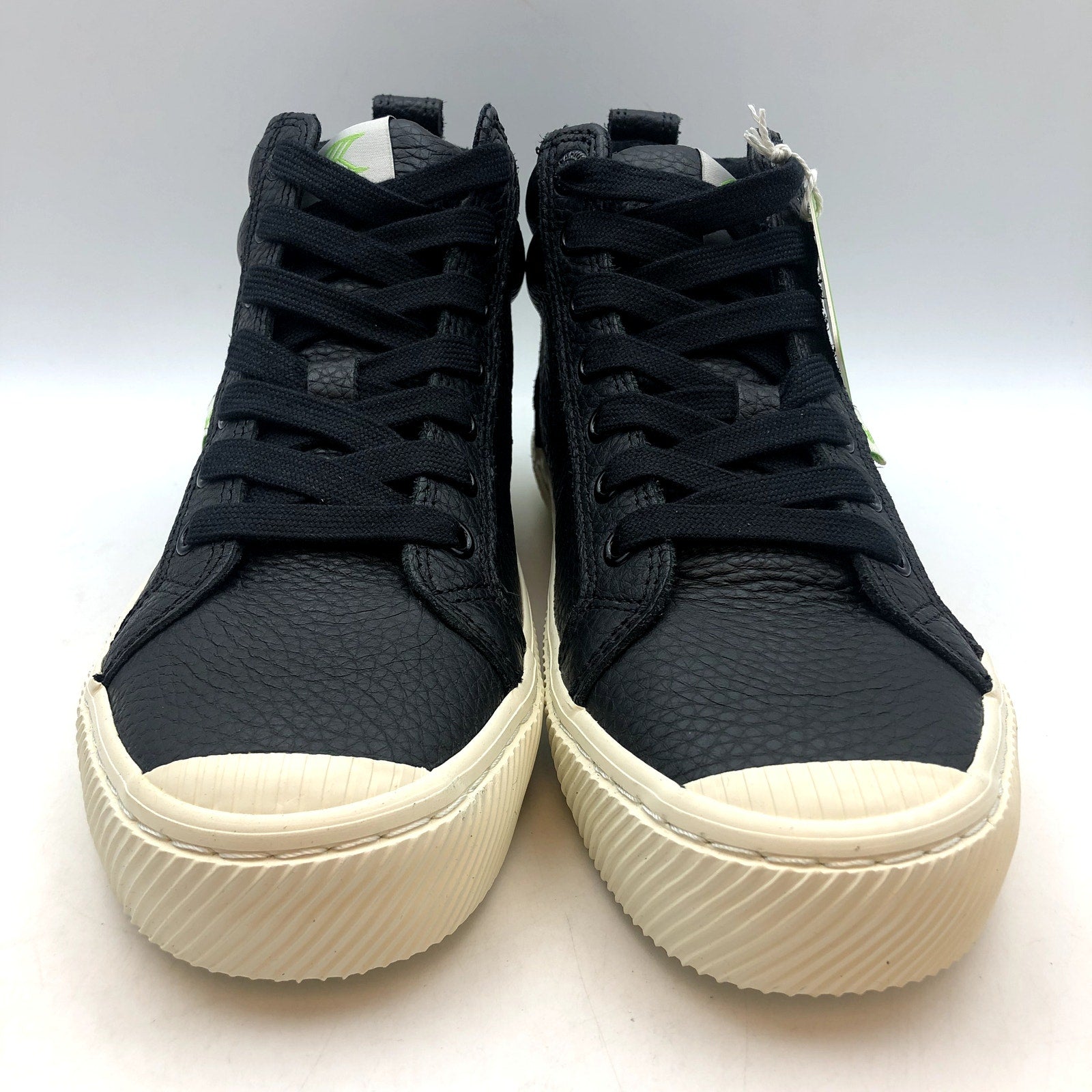 Cariuma OCA High Sneakers Womens 7.5 Mens 6 Black Premium Leather NIB