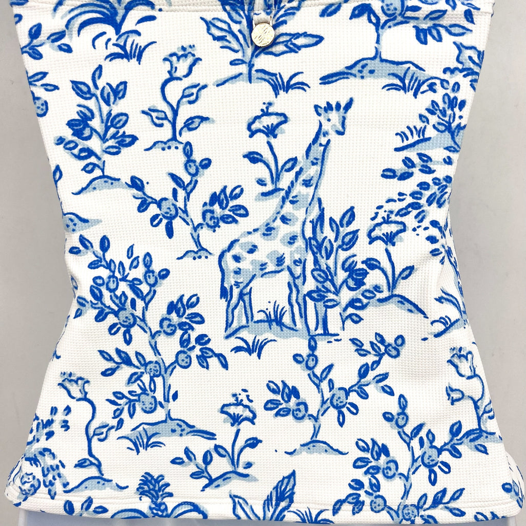 LILLY PULITZER Women's Flamenco Tankini Top Size 2 Resort White Tall Tales NWT