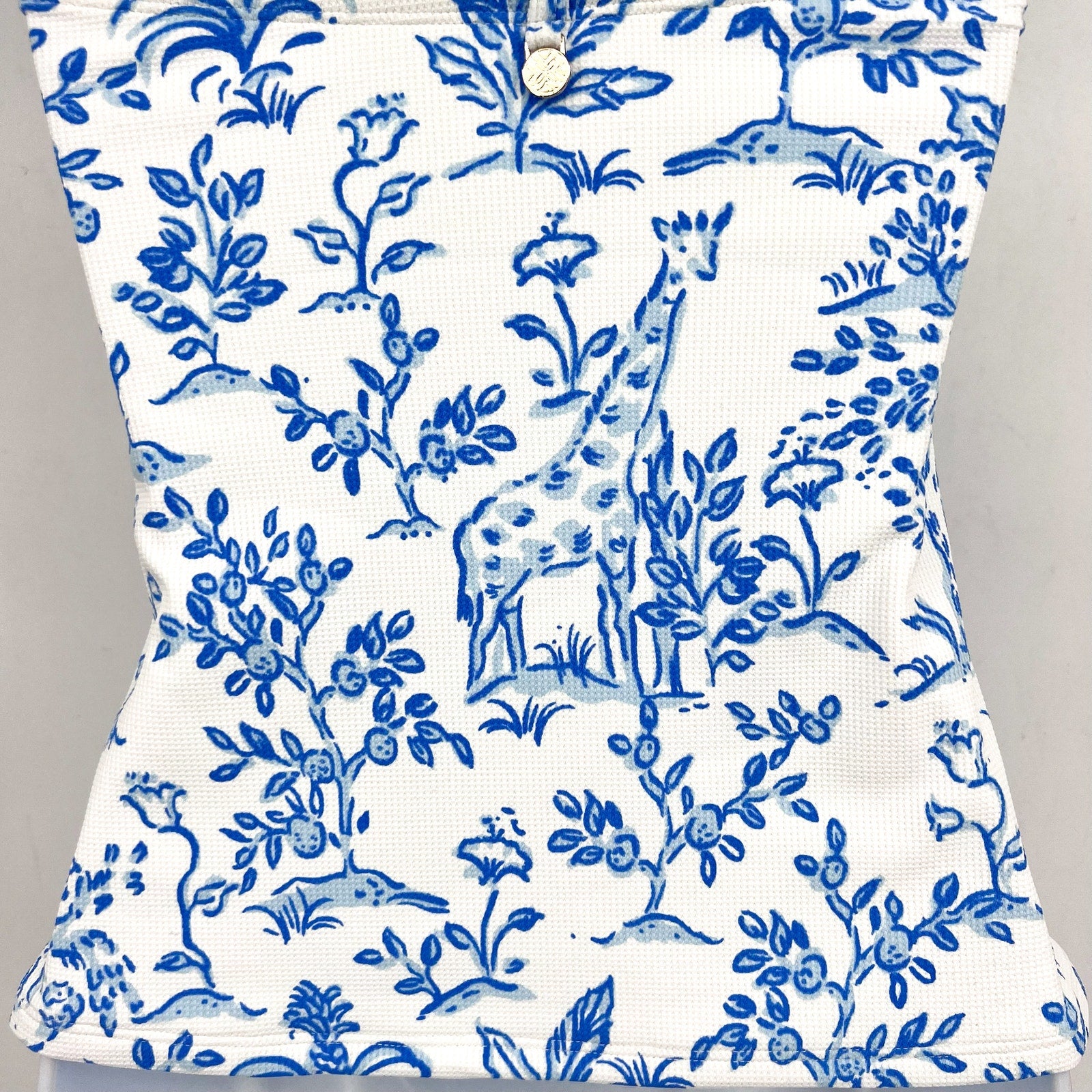 LILLY PULITZER Women's Flamenco Tankini Top Size 2 Resort White Tall Tales NWT