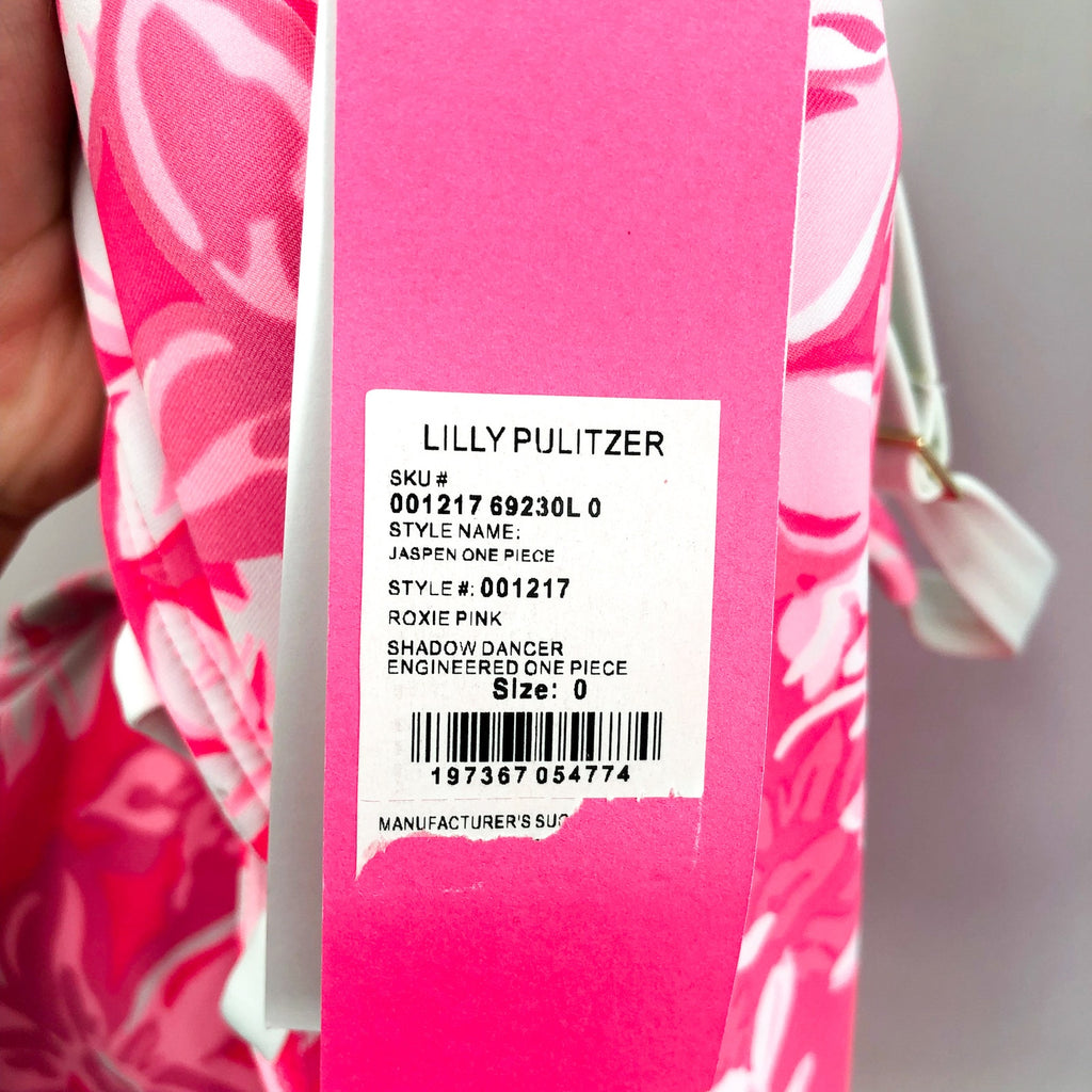 LILLY PULITZER Women's Jaspen One Piece Swimsuit Size 0 Roxy Pink NWT