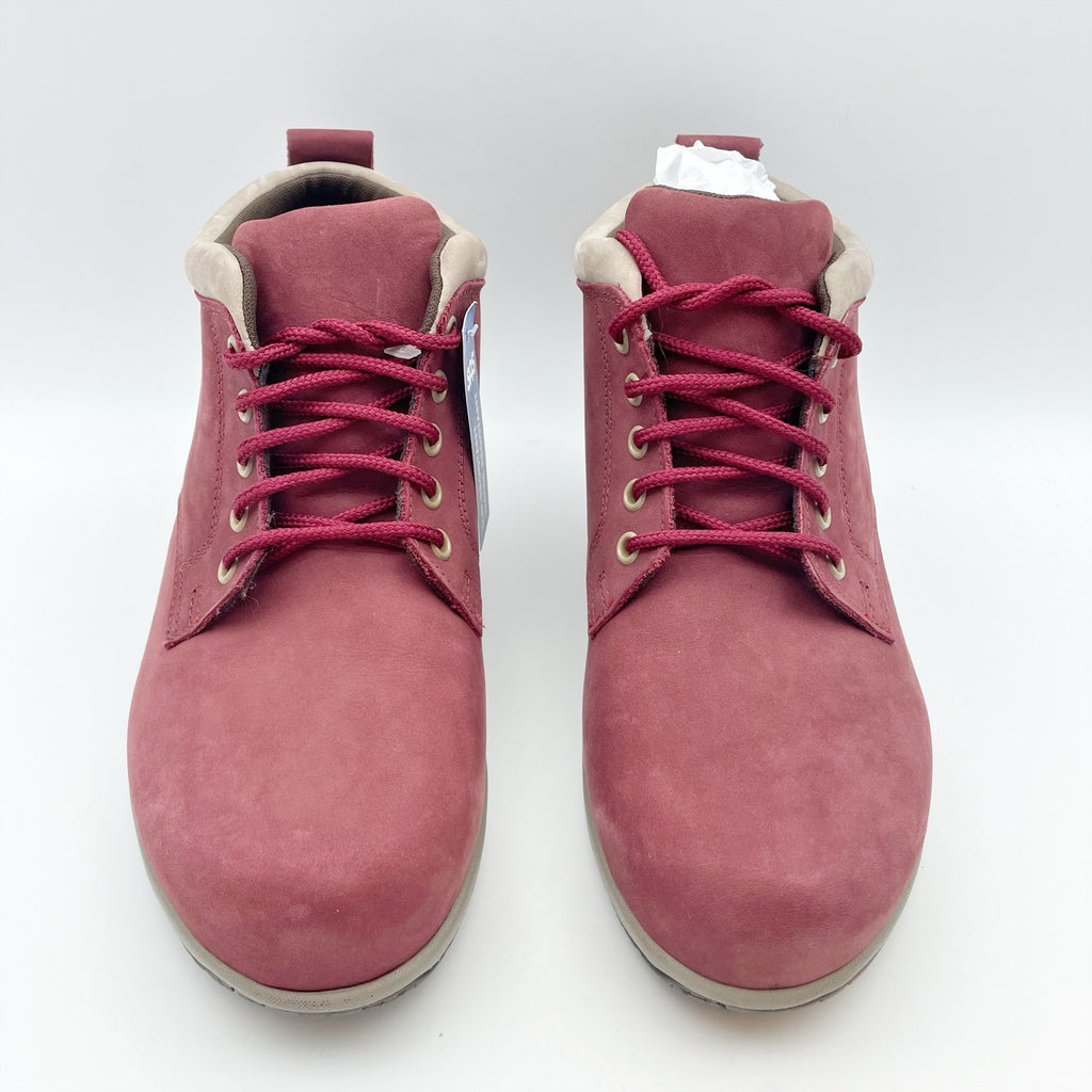 SAS Womens Gretchen Ankle Bootie US 6 WW EU 36.5 Red Leather Water Resistant NIB