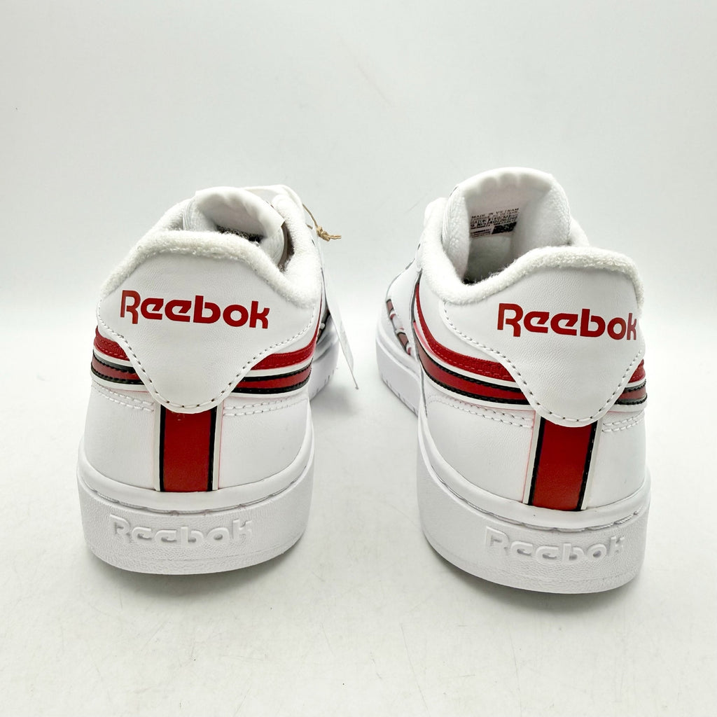 Reebok Womens Club C Double Sneaker SIZE 9 EU 40 White Red Leather NWT