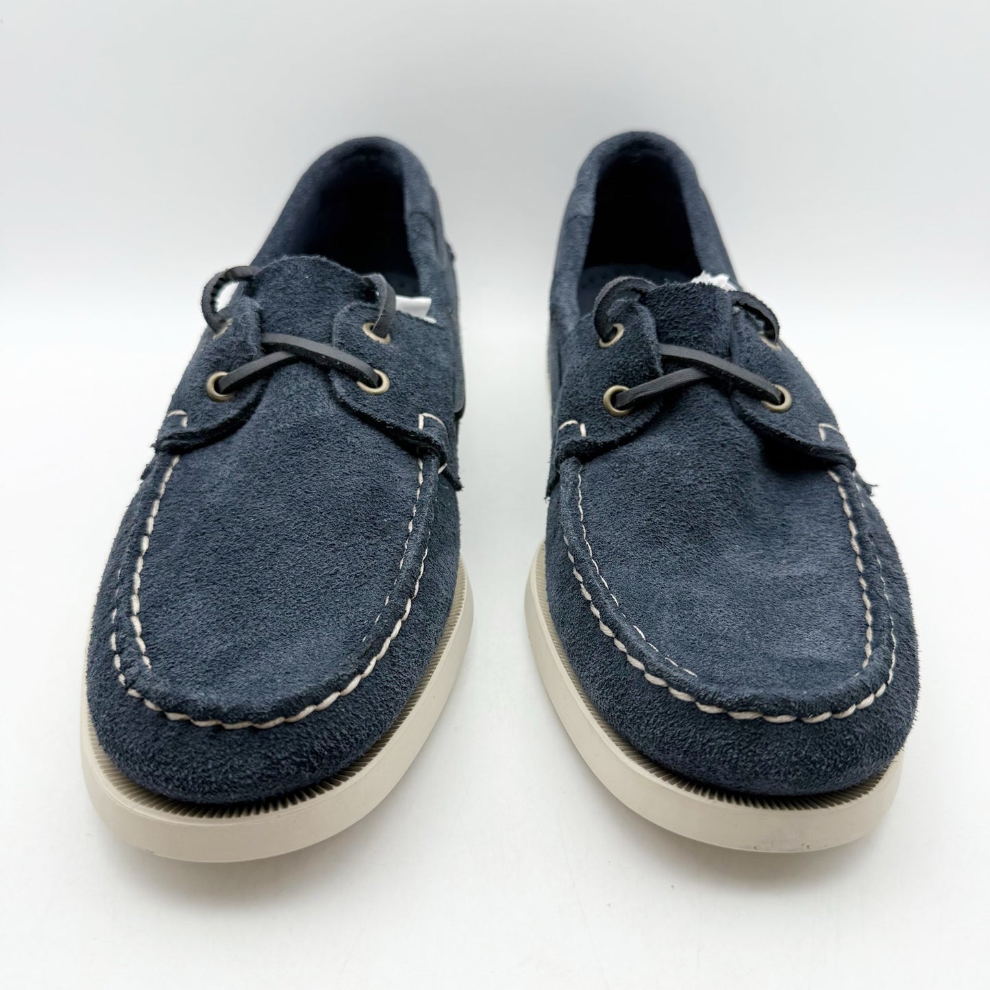 Sebago Mens Portland Roughout Loafers US 10 M Navy Suede Lace Up NWOB