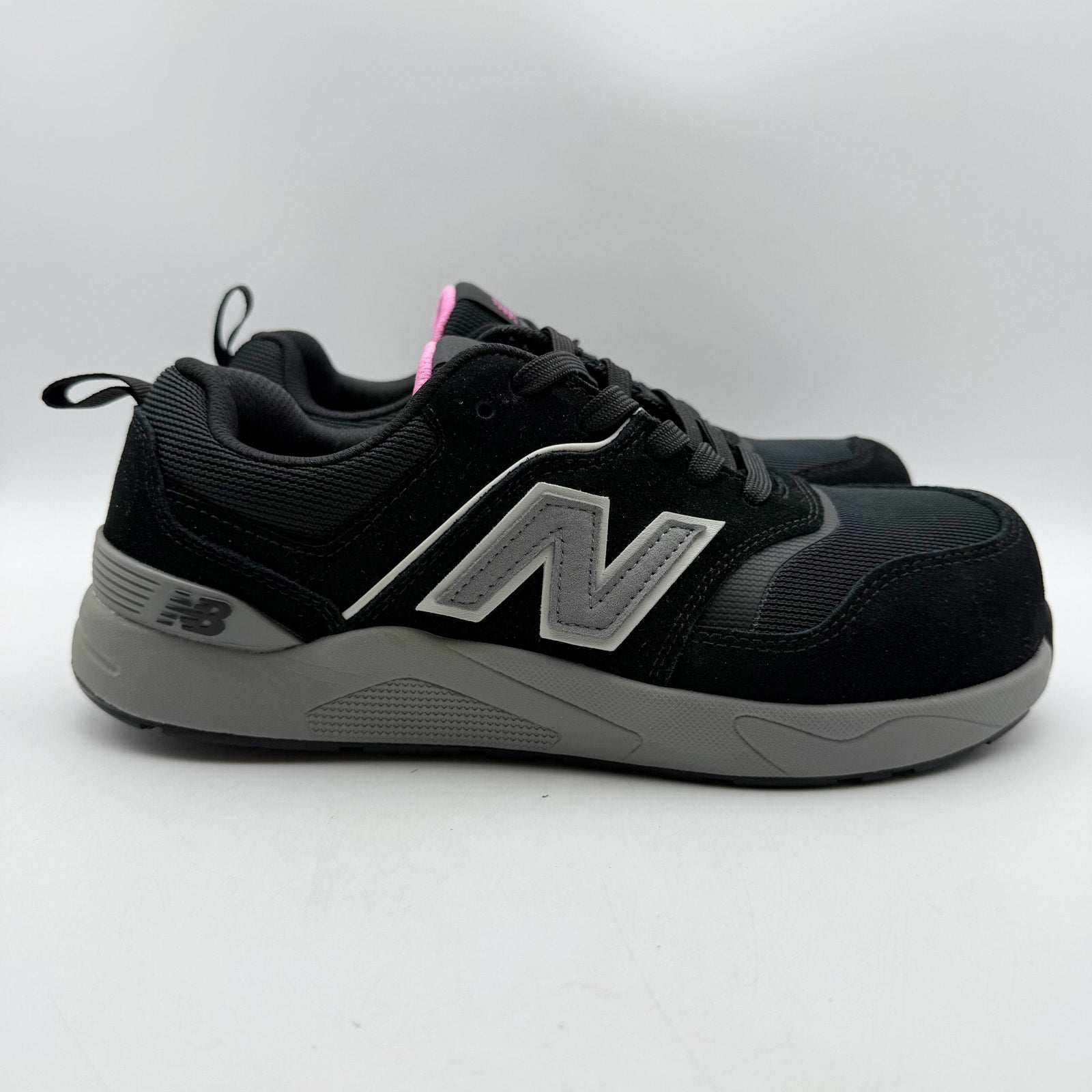 New Balance Womens Elite Lite Work Sneakers US 6 EU 37 Black Pink CT SR NIB