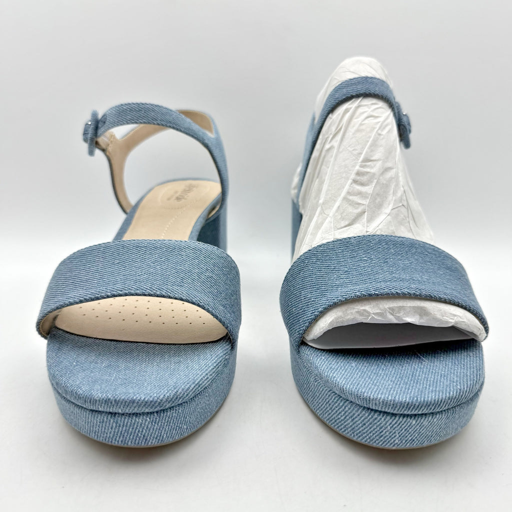 LifeStride Womens Rhythmn Heel Pumps US 11 M EU 42 Denim Blue Leather NIB