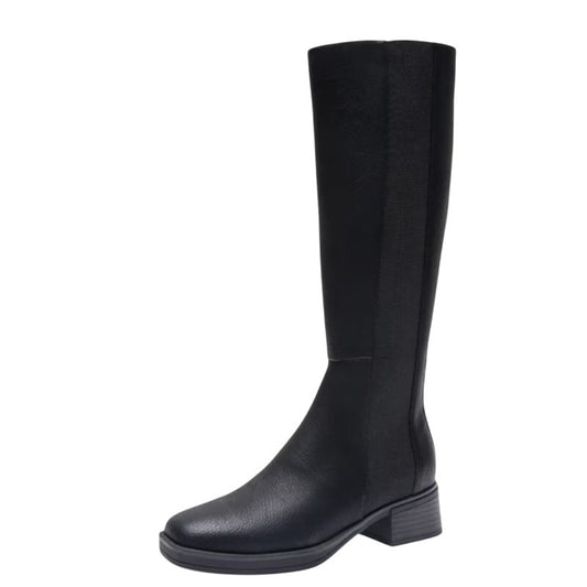 Aerosoles Womens Daria Knee High Boots US 7 M Black Vegan Leather NIB