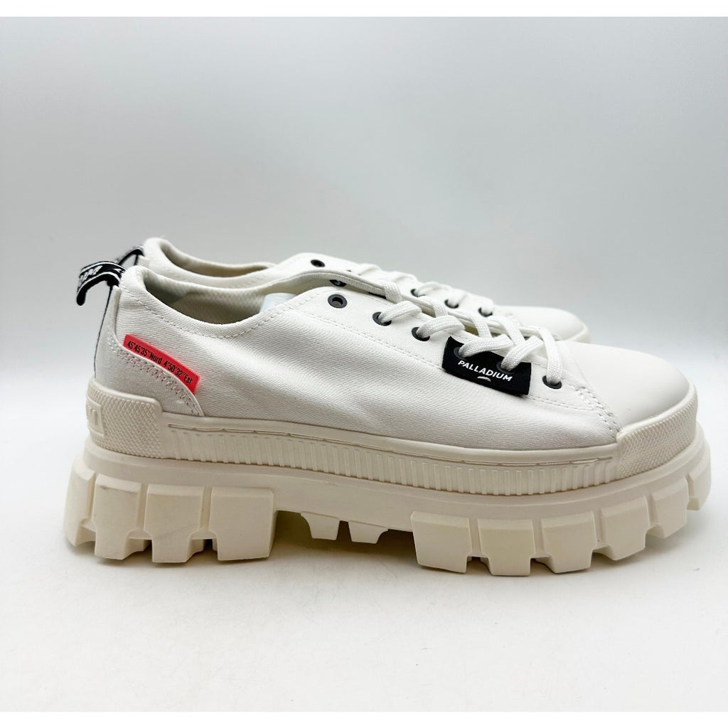 Palladium Womens Revolt Lo TX Platform Casual Sneakers Size 10 White NWOB