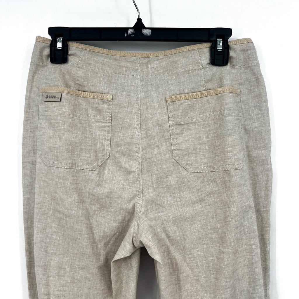 Royal Robbins Women's Hempline Tie Pants Size 4 Beige Drawstring NWT