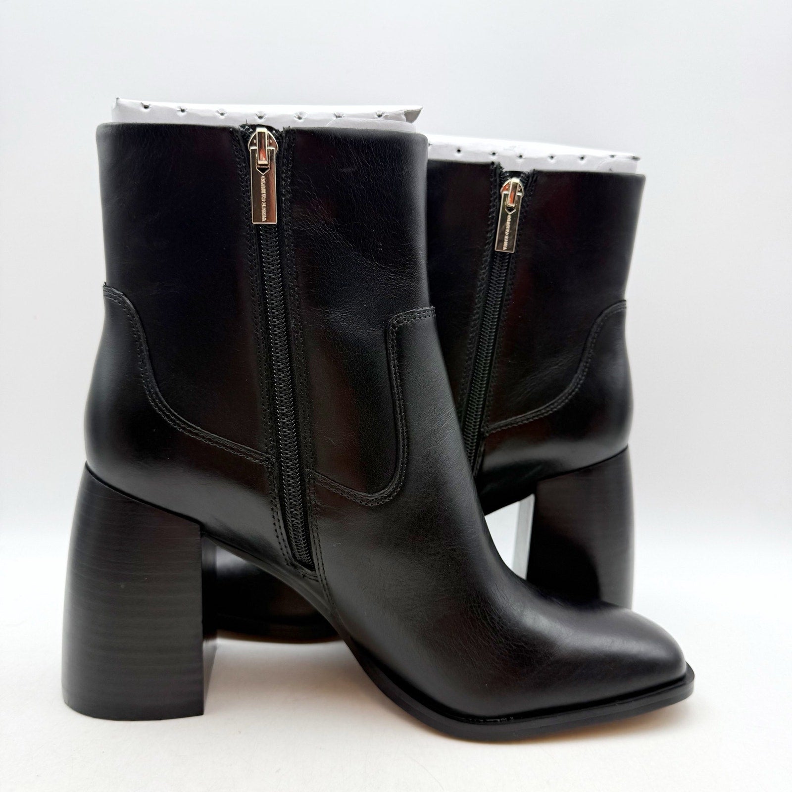 Vince Camuto Womens Dayana Ankle Boots US 10 M EU 41.5 Black Leather NIB