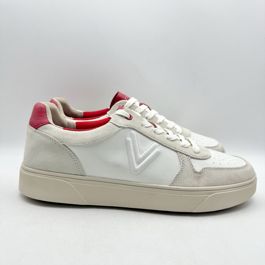 Vionic Womens Kimmie Court Sneakers US 12 M White Red Leather NWOB