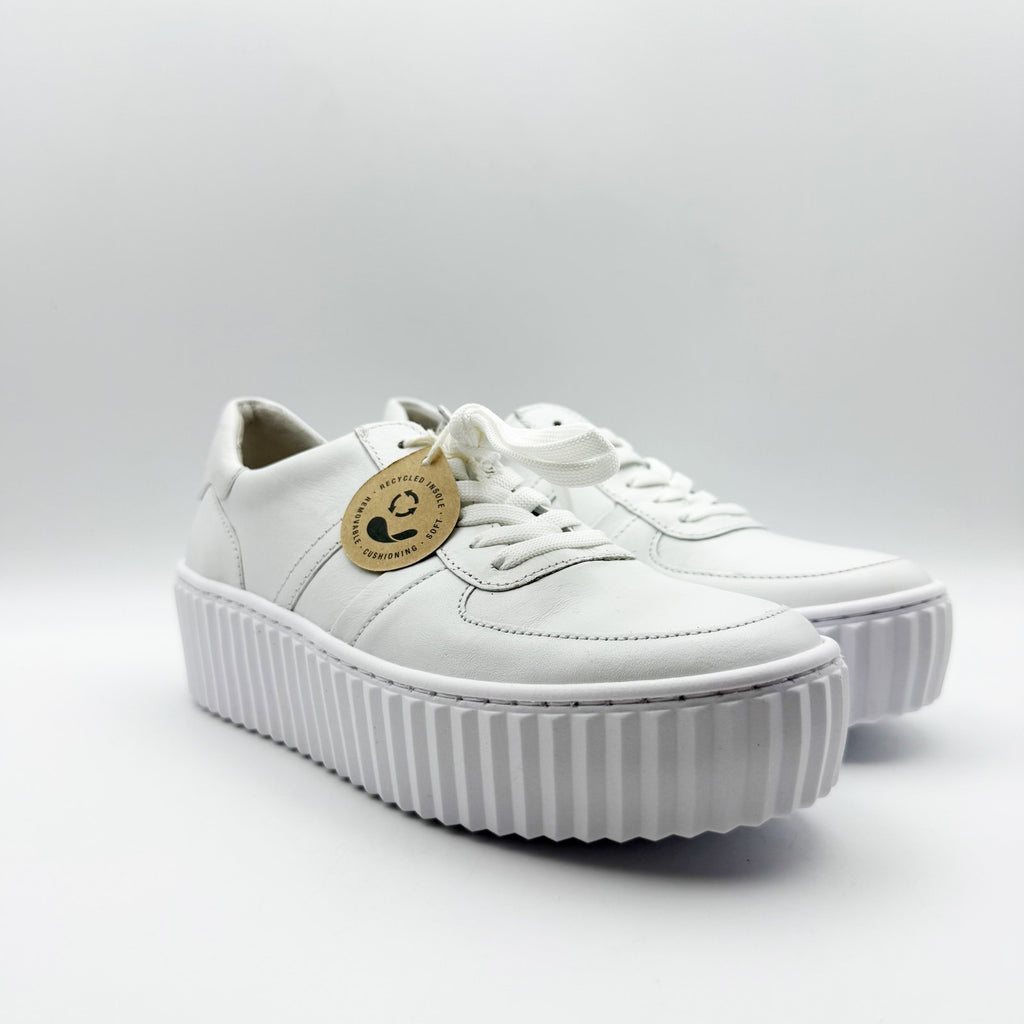 Gabor Womens Gabor 23.203 Casul Sneakers US Size 6 UK 3.5 White Leather NIB