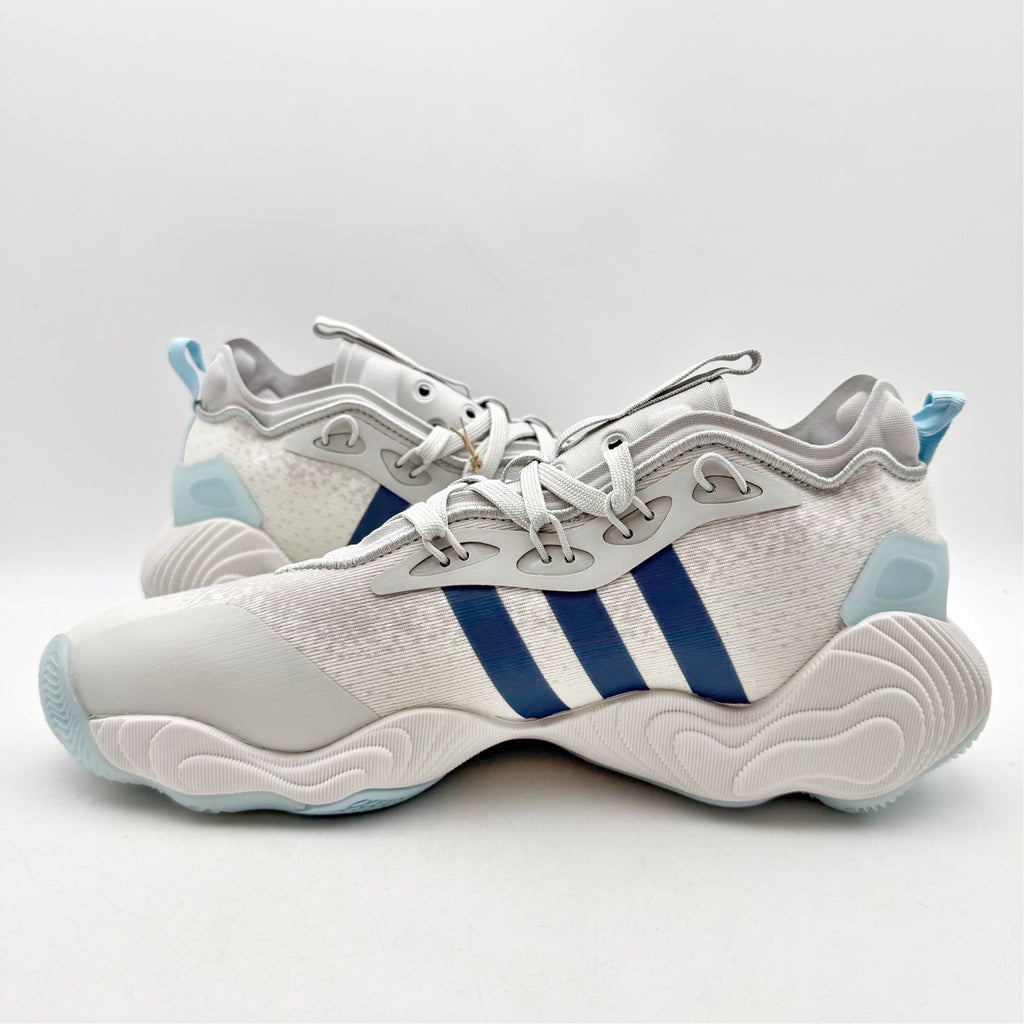 Adidas Mens Trae Young 3 Basketball Shoes US 8 White Grey Athletic Sneakers NWOB