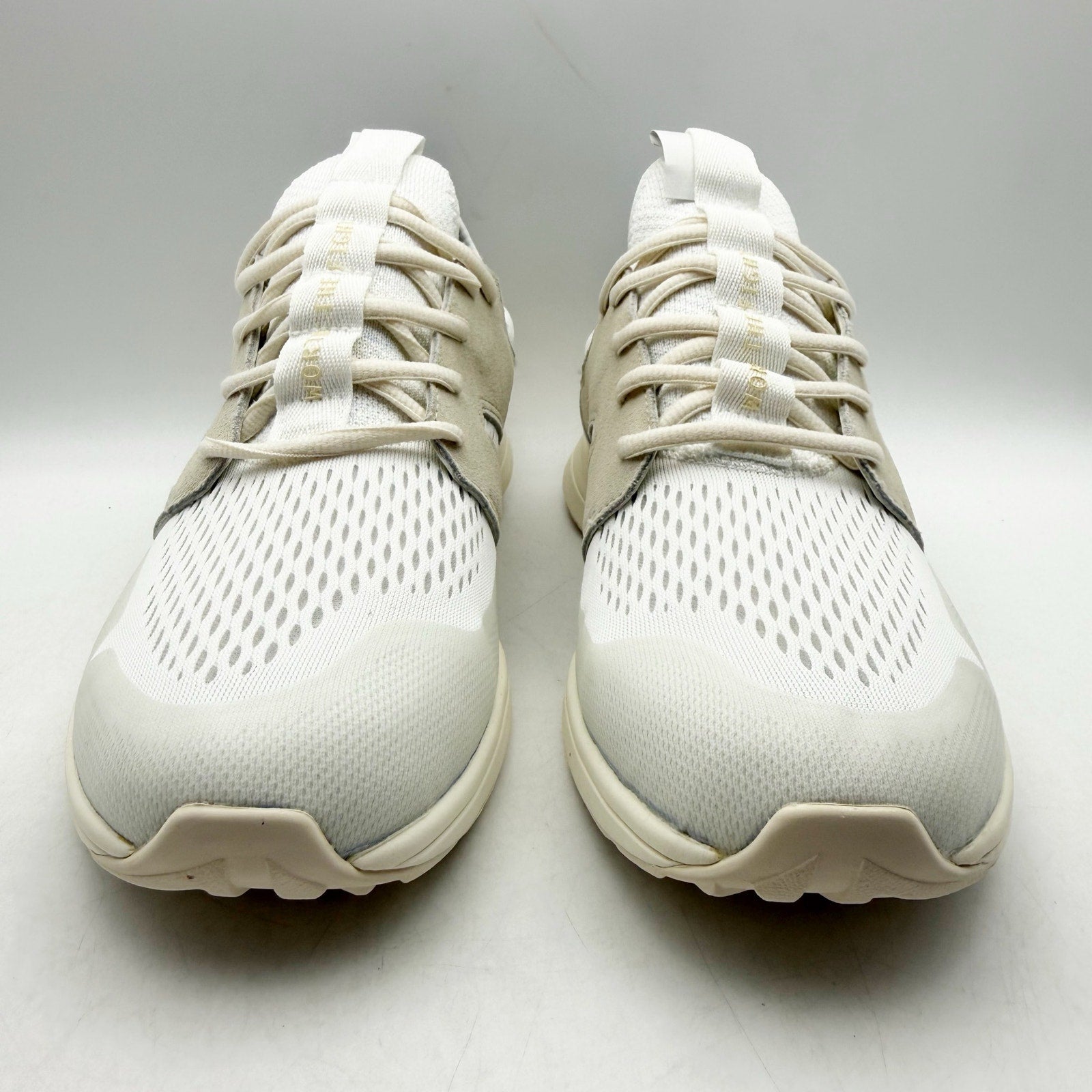York Athletics Frank Trainer Womens 11 Mens 9.5 Bone White Casual Sneakers NIB