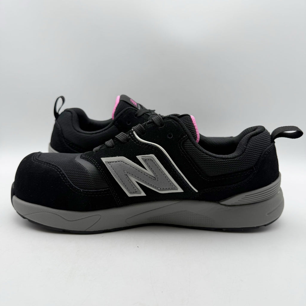 New Balance Womens Elite Lite Work Sneakers US 7 EU 38 Black Pink CT SR NIB
