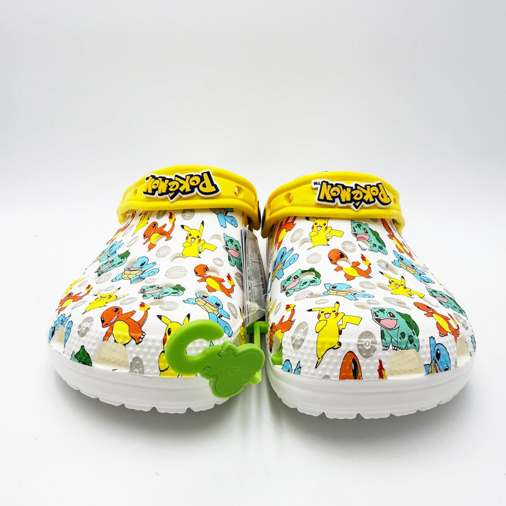 Crocs Classic Pokemon II Clogs Unisex Mens 5 Womens 7 EU 37-38 White Multi NWOT