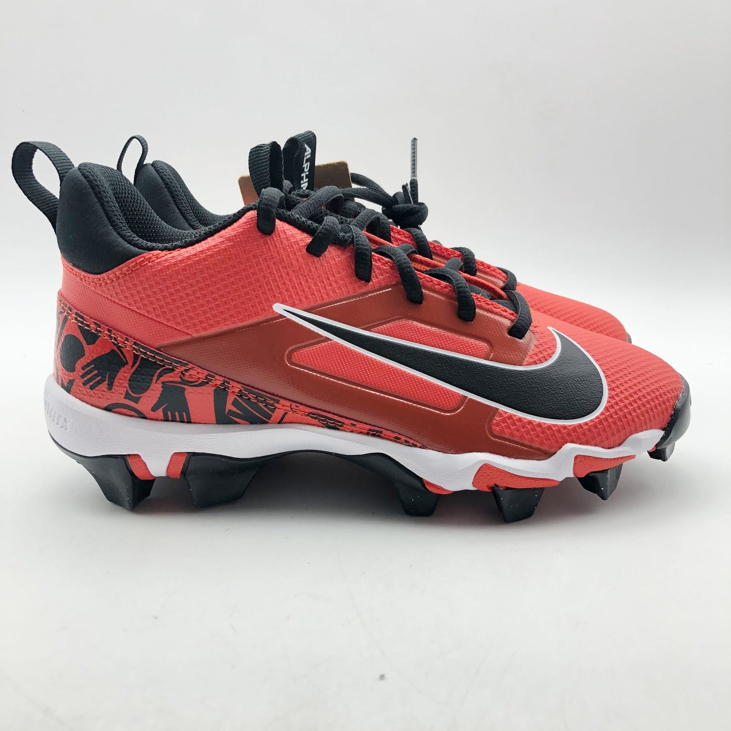 Nike Boys' Alpha Menace 4 Shark SE Football Cleats Size 5.5 Red Black NWOB
