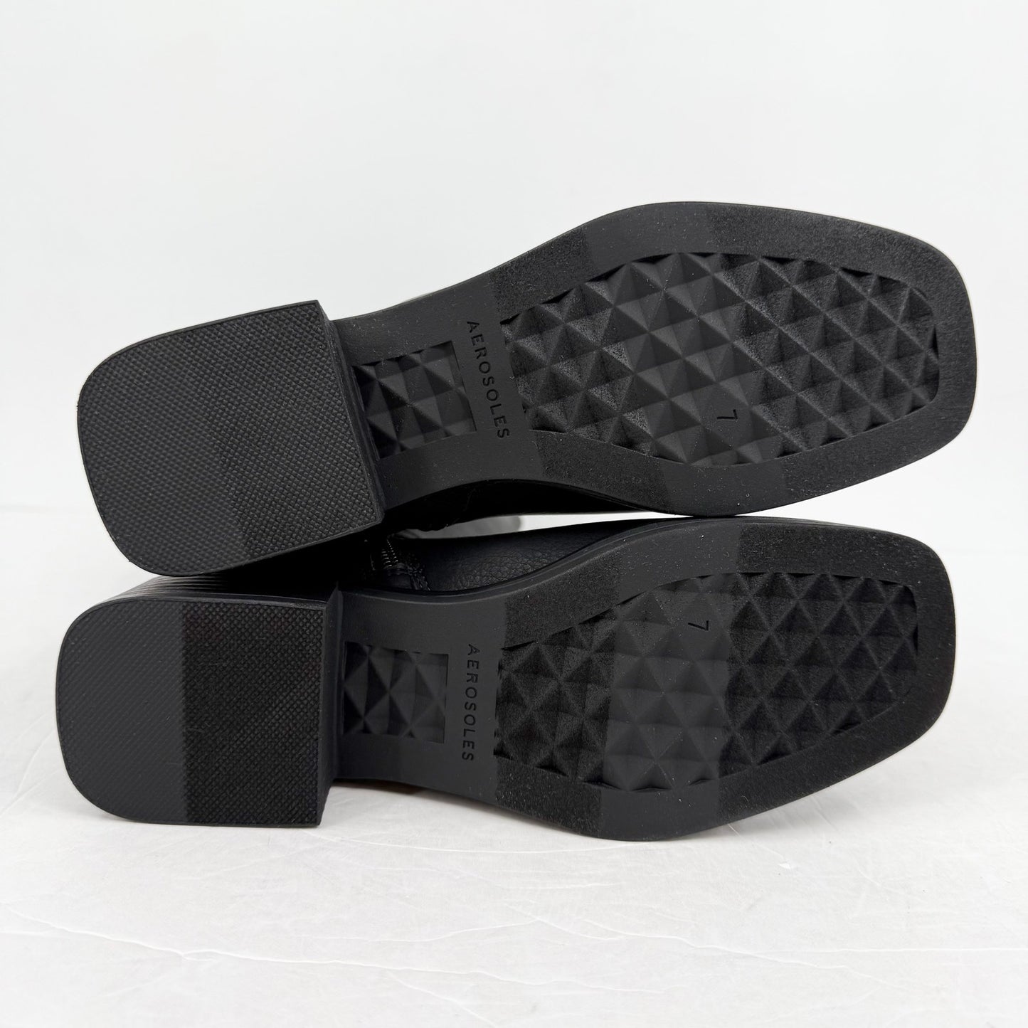 Aerosoles Womens Daria Knee High Boots US 7 M Black Vegan Leather NIB