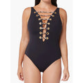 BLEU ROD BEATTIE Walk on the Wild Side One-Piece Swimsuit Size 6 Black NWT