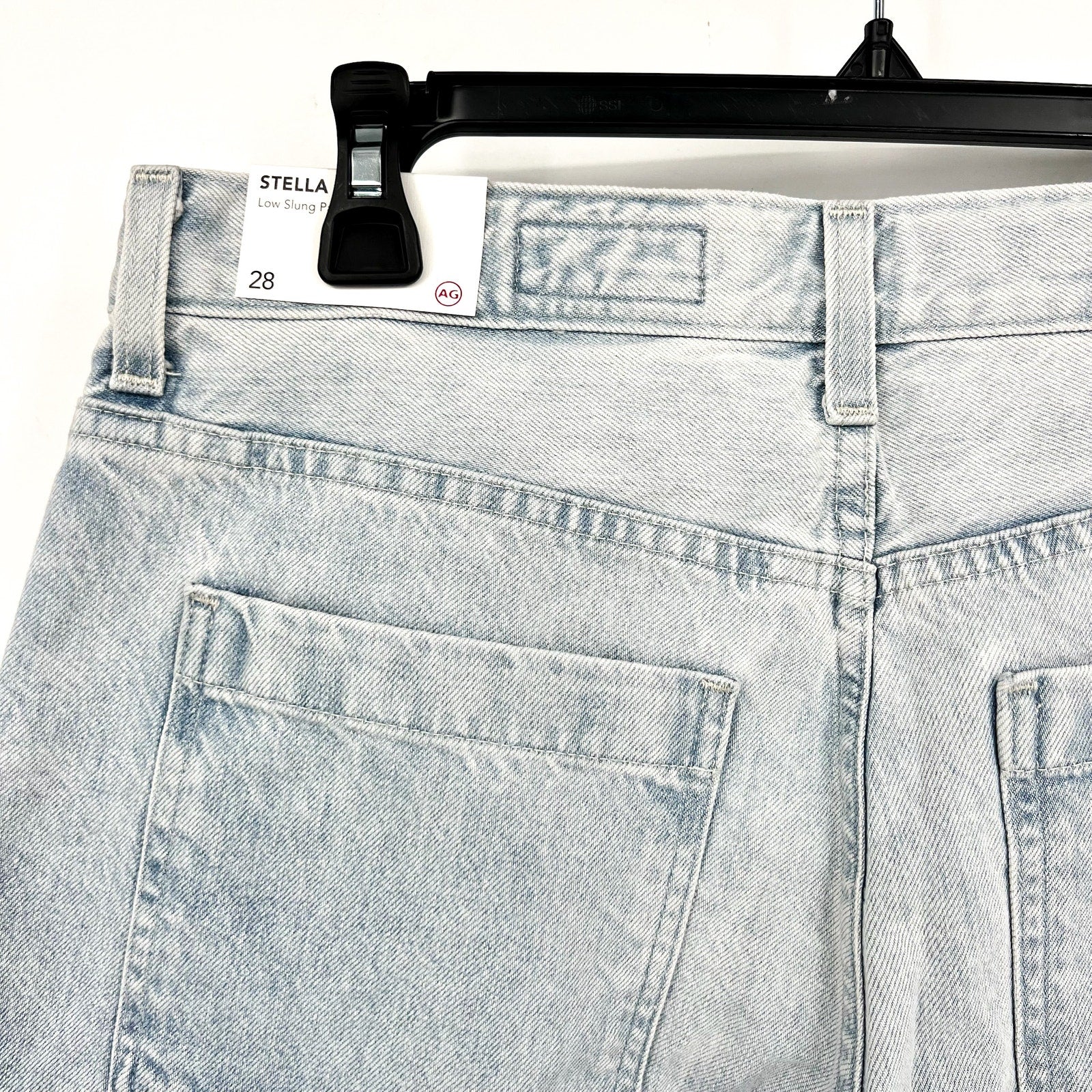 AG ADRIANO GOLDSCHMIED Stella Palazzo Wide Leg Jeans Size 28 Idol Light Wash NWT