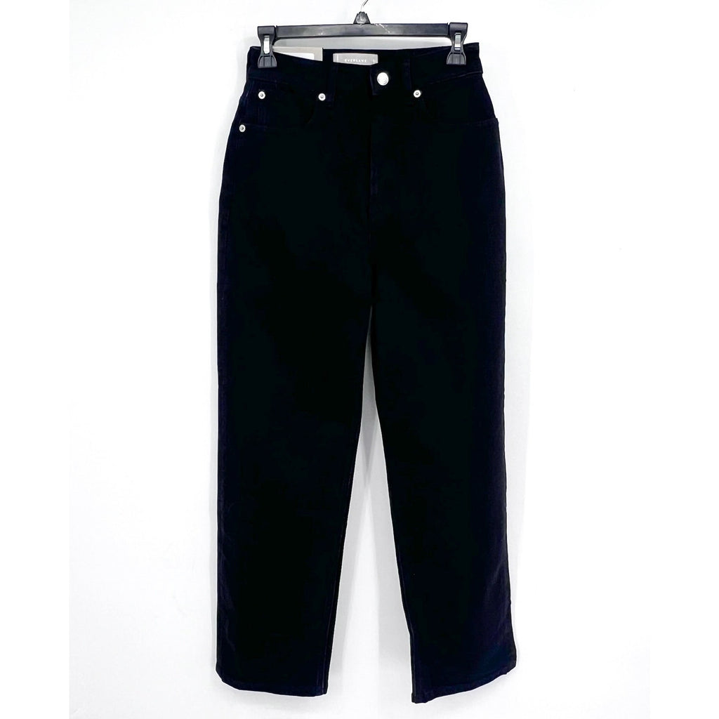 EVERLANE Women's The Curvy Way High Jeans 31x27 US 12 Black Organic Cotton NWT