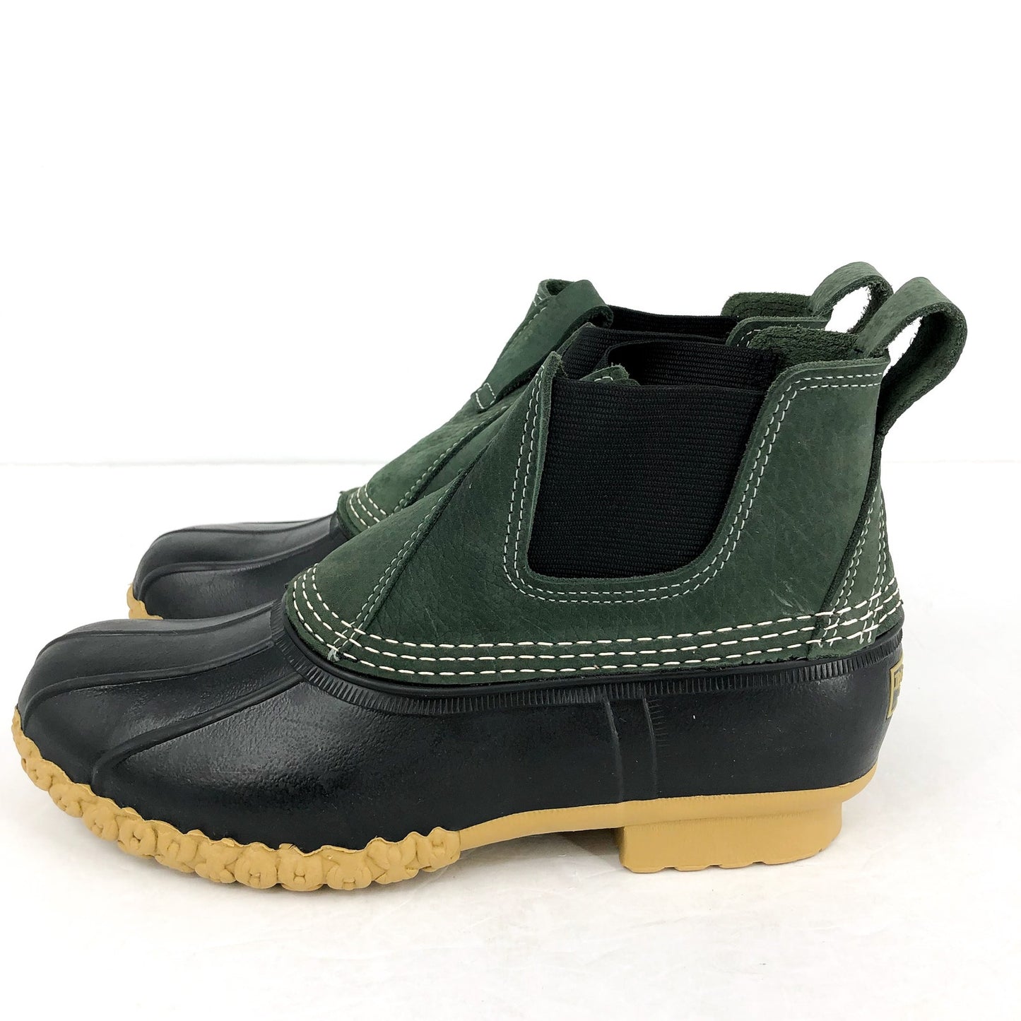 L.L. BEAN Womens Bean 6.5" Chelsea Boots US 9 M Sage Gum Leather NWOB