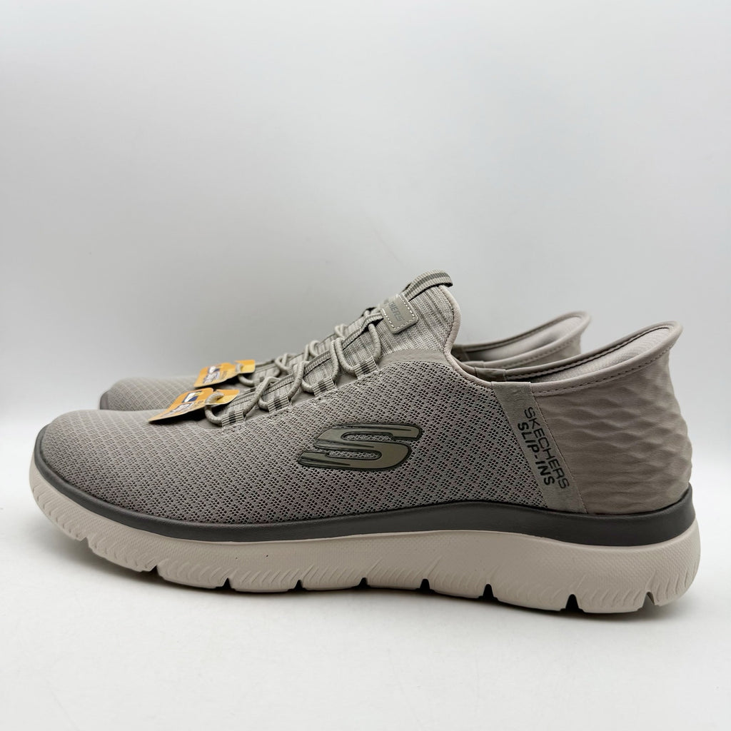 Skechers Mens Summits Slip-Ins Sneakers US 13 EU 47.5 Taupe Grey NWT
