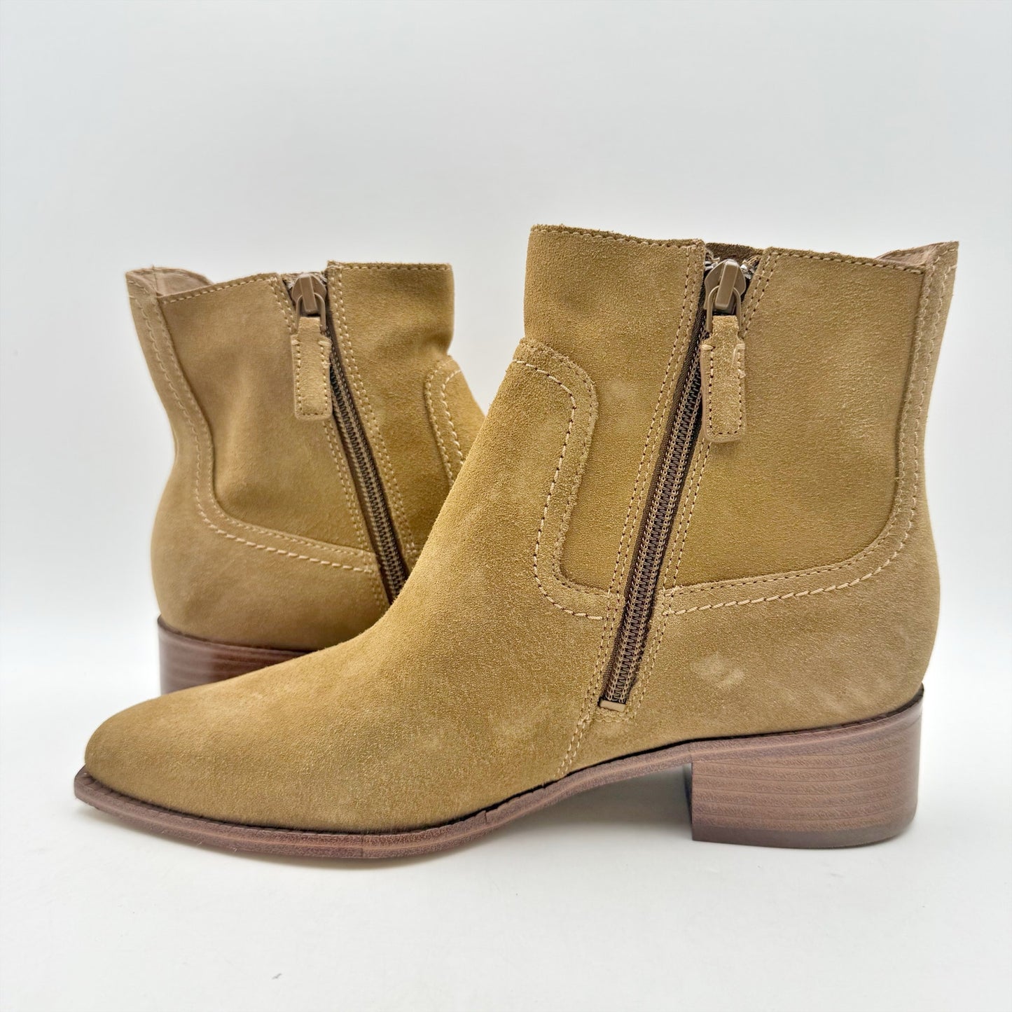 Cole Haan Womens Naia Ankle Bootie US 6 B EU 36 Brown Suede NWOB