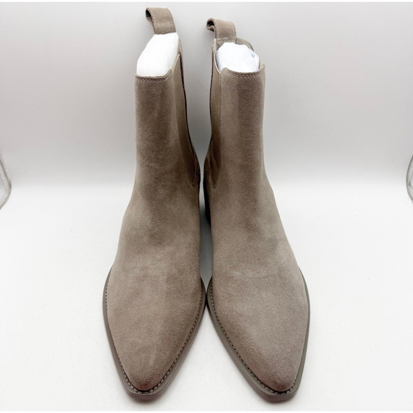 Saint Morta Men's Nomad Pointy Toe Chelsea Boot US 10 EU 44 Taupe Grey Suede NIB