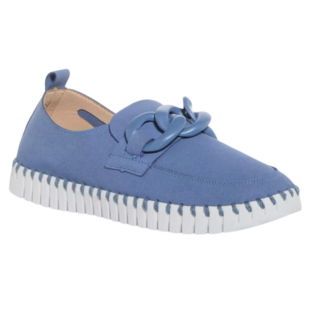 ILSE JACOBSEN Womens Tulip Loafers EU 36 US 6 Blue Slip On NWOB
