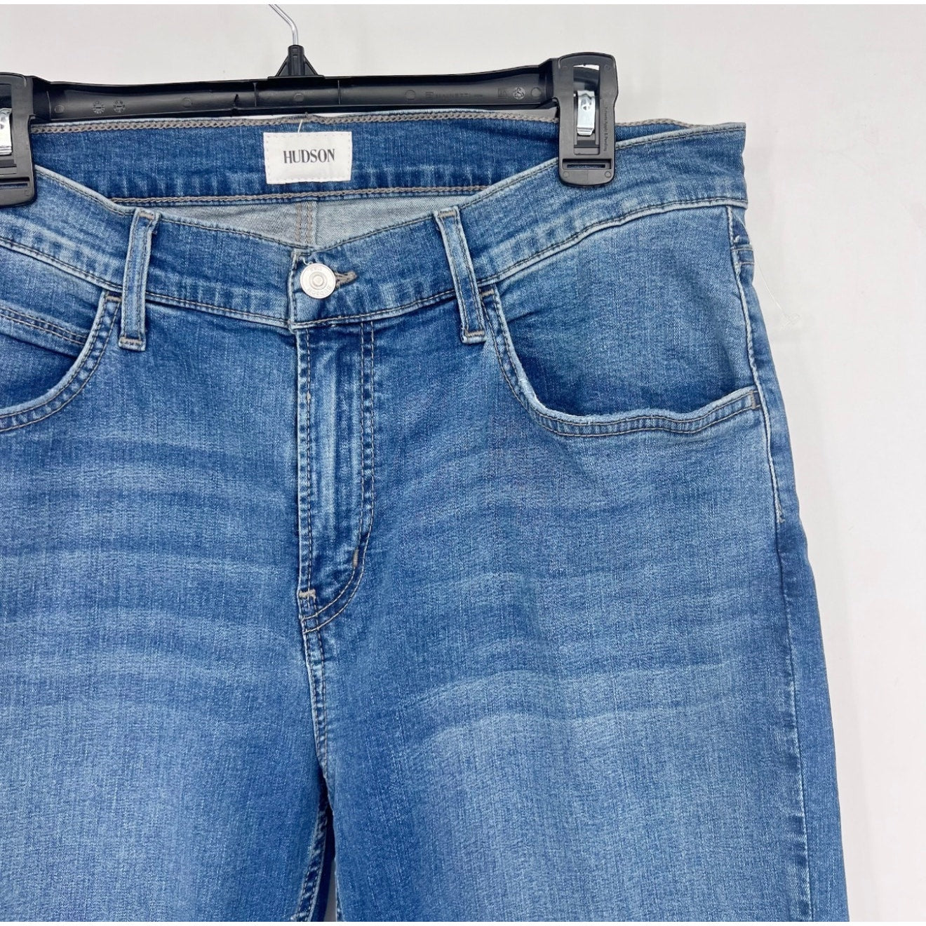 HUDSON Men's Blake Slim Straight Jeans 34x31 Blue Sullivan Denim Stretch NWT