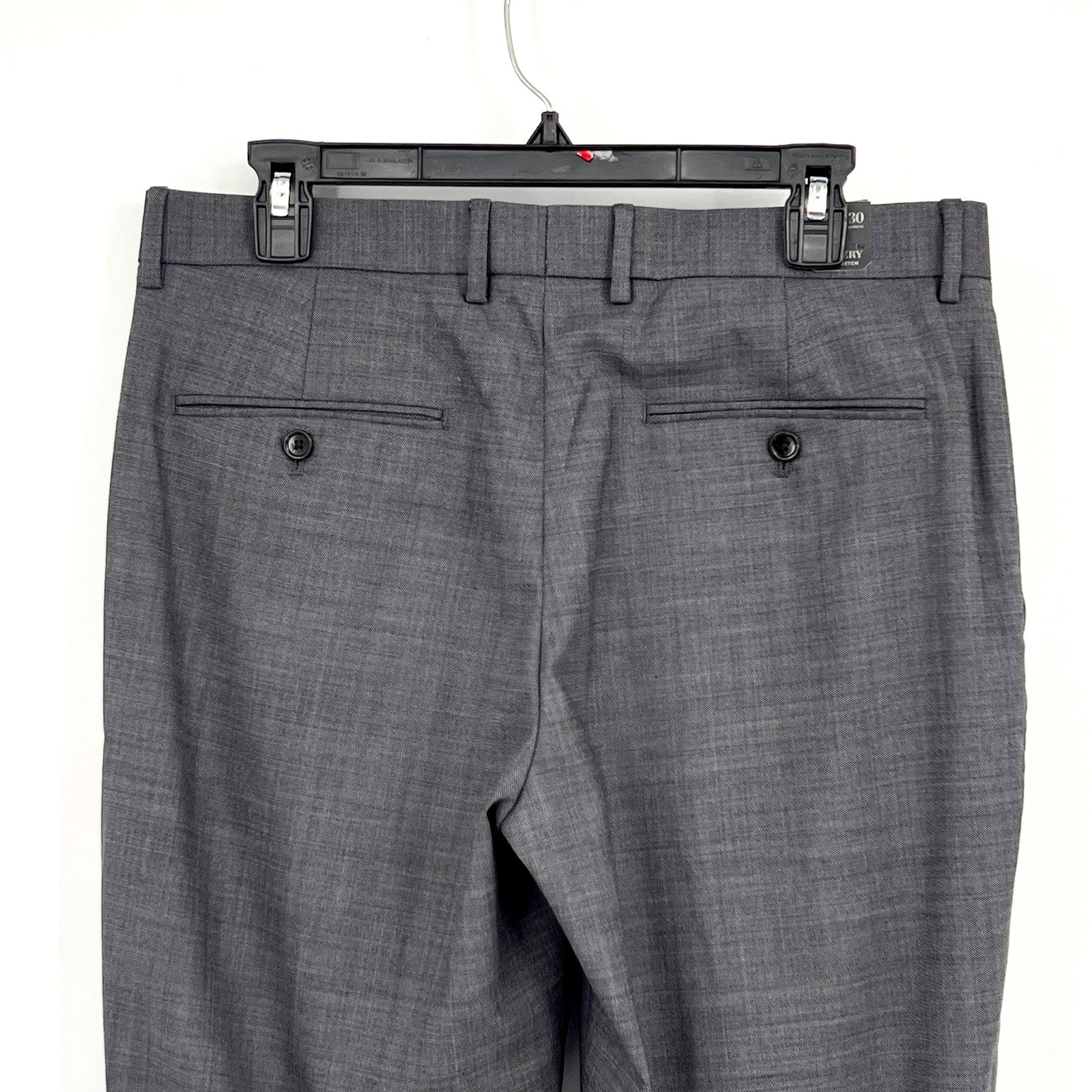 J.CREW Men's Bowery Slim-fit Pants 32x30 Charcoal Gray Wool Blend J6061 NWT