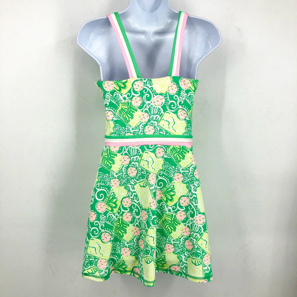 LILLY PULITZER Womens Deidra Dress XS Green Yellow Spearmint In A Pickle UPF NWT