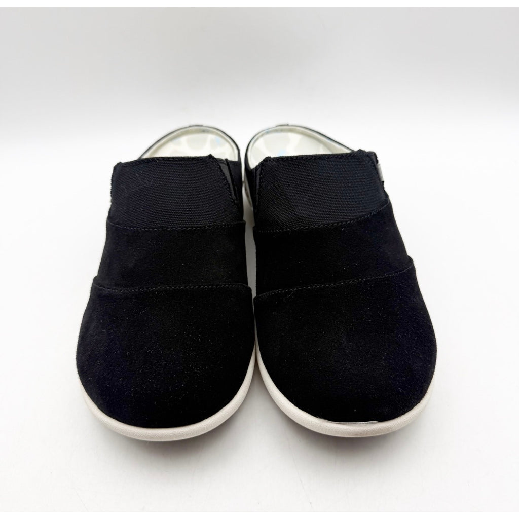 Spenco Women's Siesta Bokeh Layered Clogs Size 7.5 WIDE Black Slip-On NIB