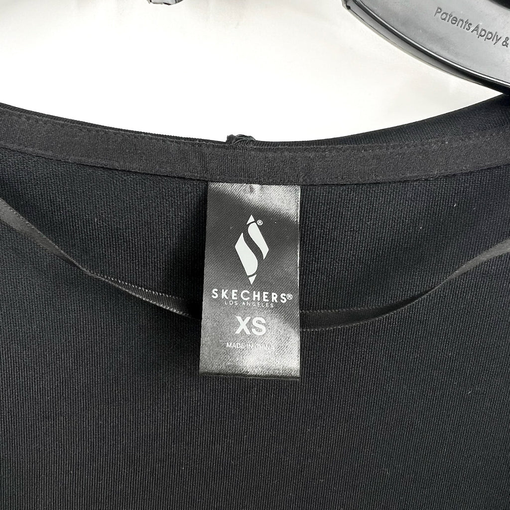 SKECHERS Women's Skechluxe Elevate Restful Hoodigan Jacket XS Black NWT